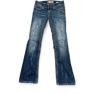 BKE Distressed lowrise Flared Jeans